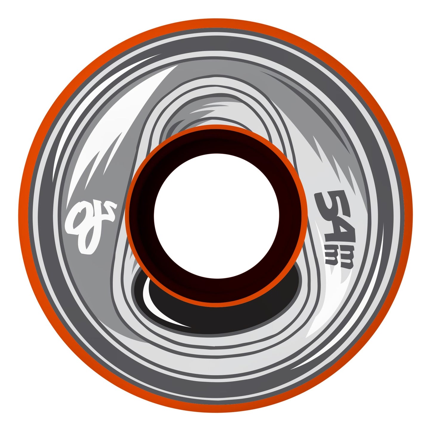 OJ Wheels Frozen Energy Keyframe 92a Skateboard Wheel (Orange)