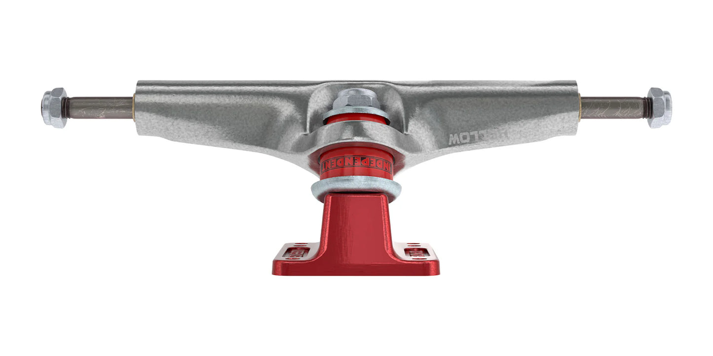 Independent Stage 4 Hollow Bar Logo Skateboard Truck (Polished / Anodized Red)