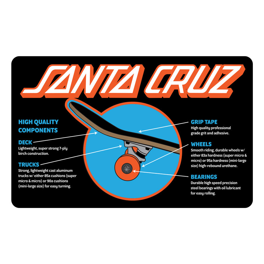 Santa Cruz Gradient Hands Micro 7.50" Complete Skateboard