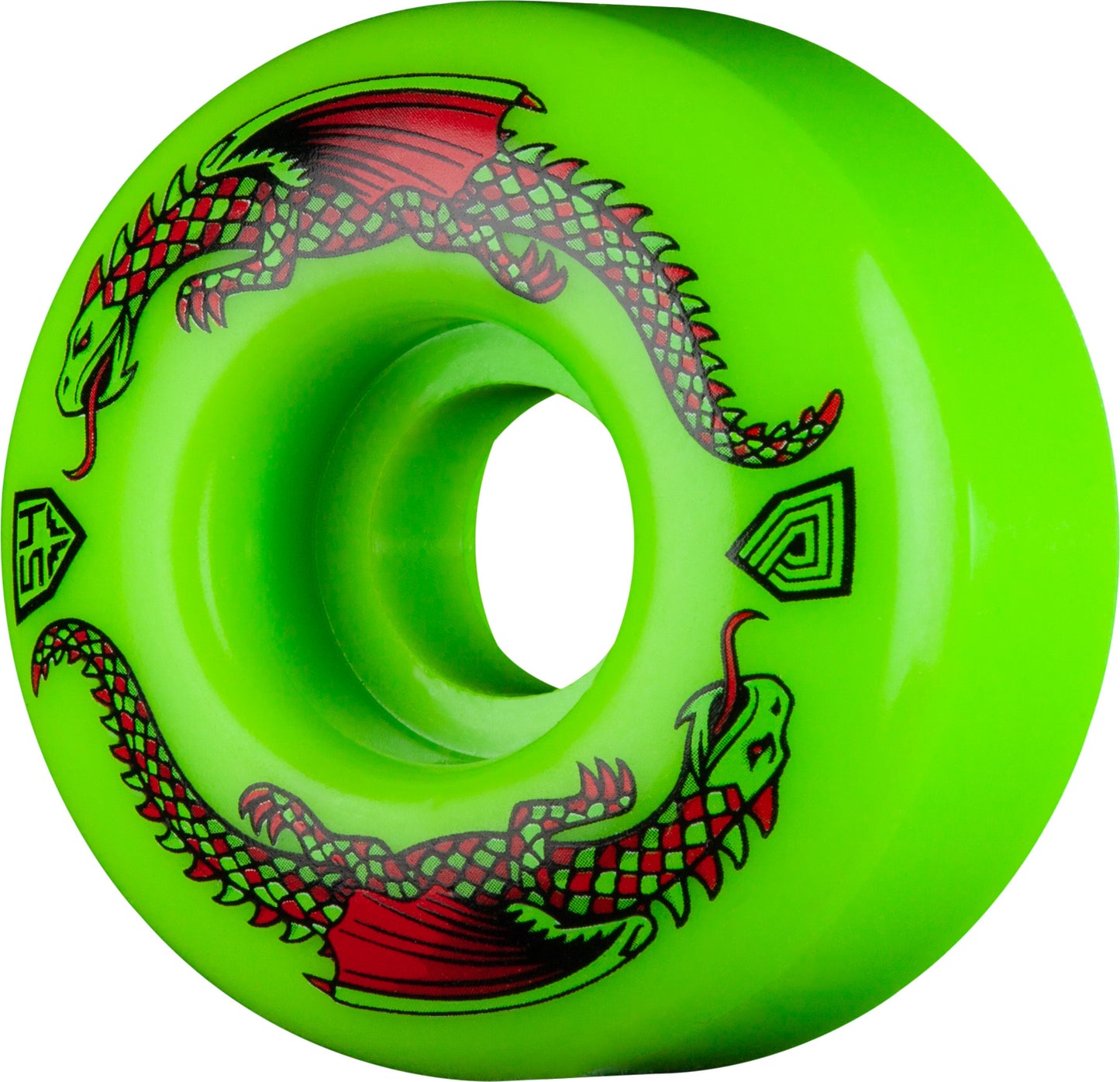 Powell Peralta Dragon Formula 54mm 93A Skateboard Wheel (Green)