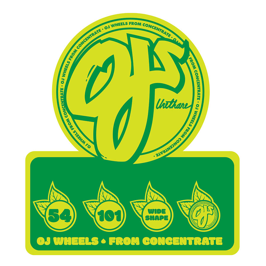 54mm From Concentrate Hardline 101a Skateboard Wheels