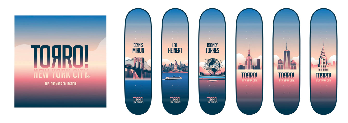 TORRO! NYC Landmark Collection - Chrysler Team Skateboard Deck