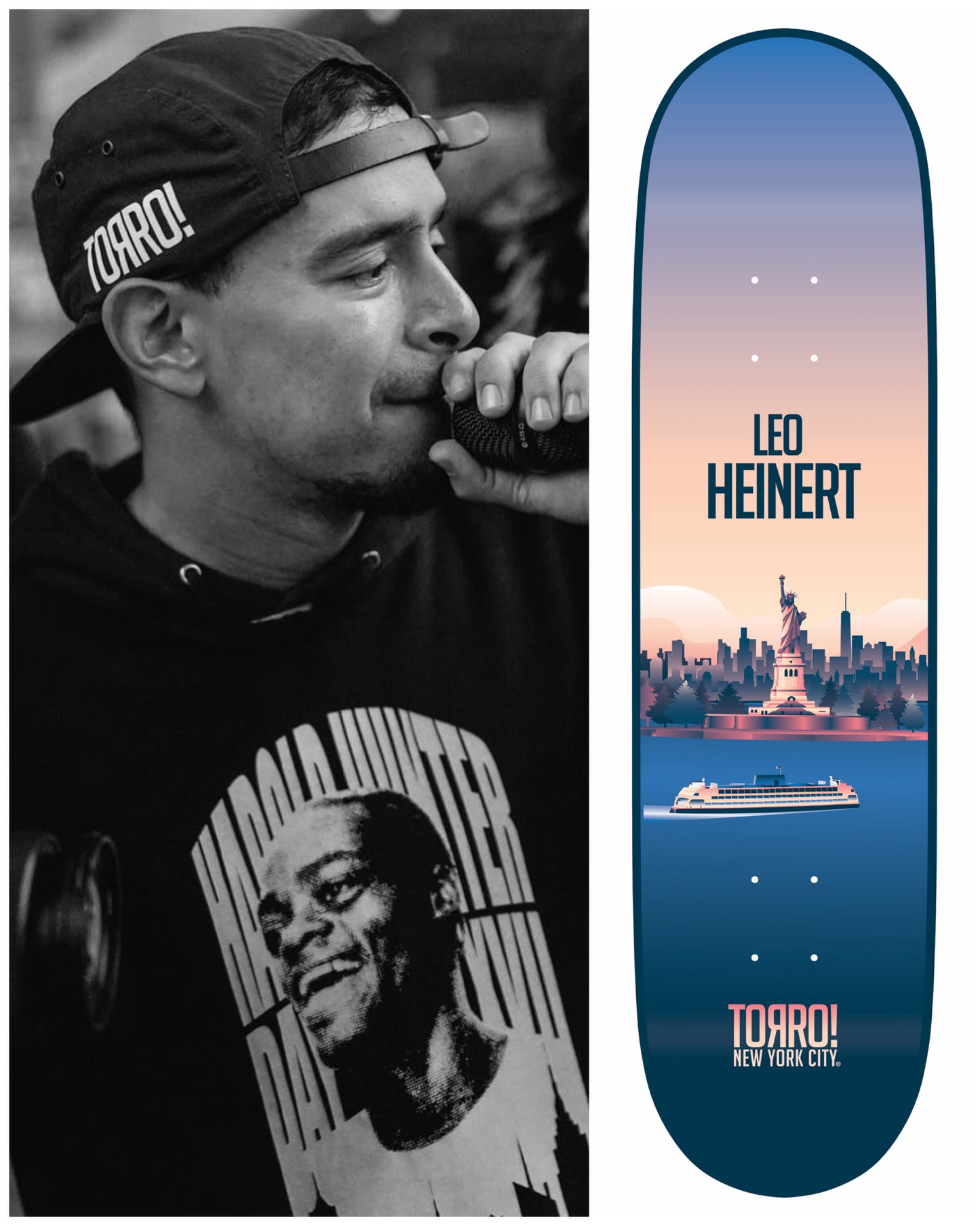 TORRO! NYC Landmark Collection - Leo Heinert - Staten Island Ferry Pro Model Skateboard Deck