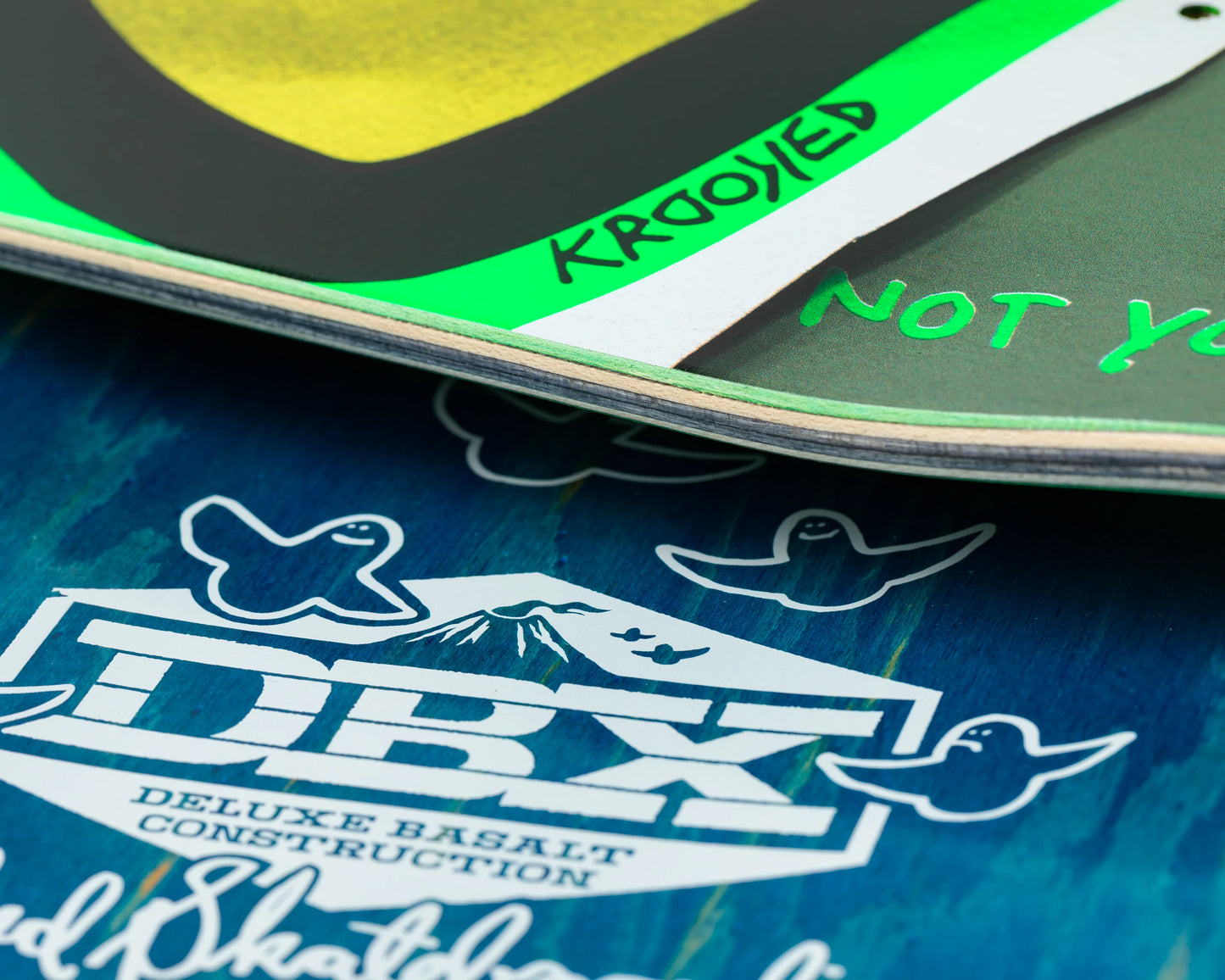 Krooked DBX Eyes Light Green 8.25" Full SE Skateboard Deck