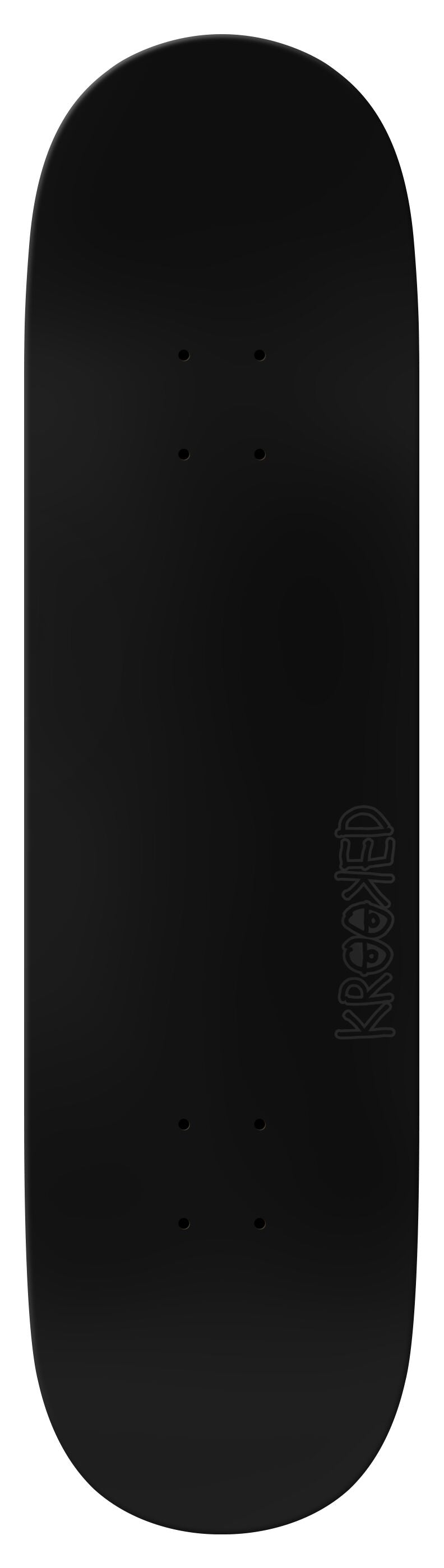 Krooked Team Eyes Black 8.50" Skateboard Deck