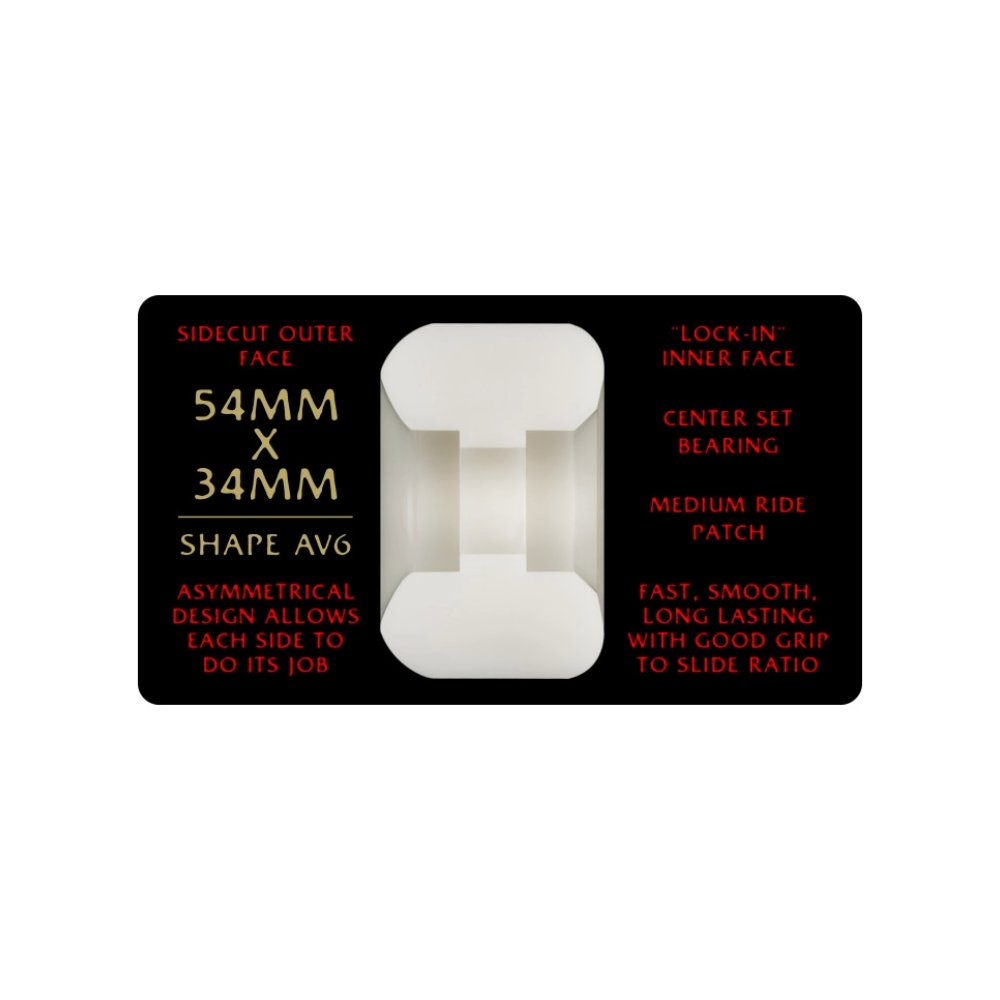 Powell Peralta Dragon Formula Nano Rats 93a Skateboard Wheel (Red)