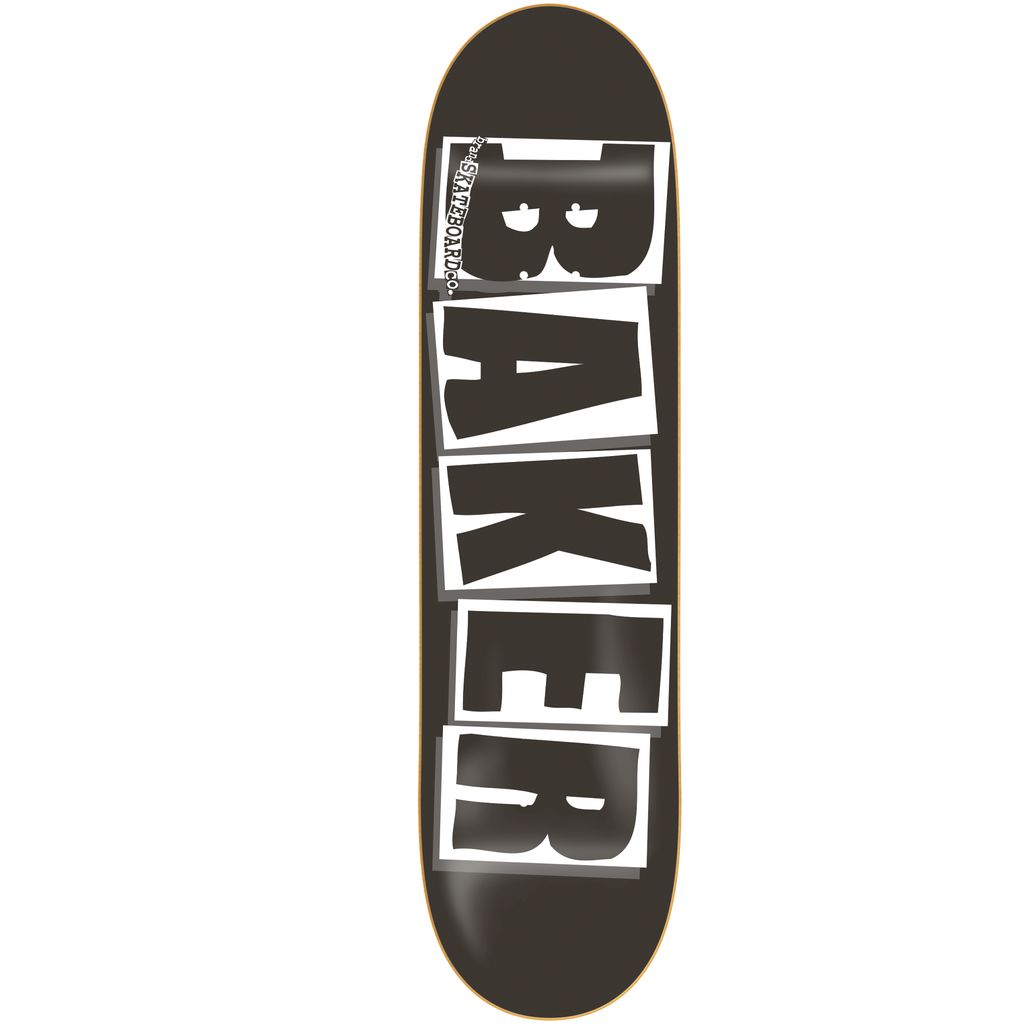 Brand Logo Black/White Skateboard Deck