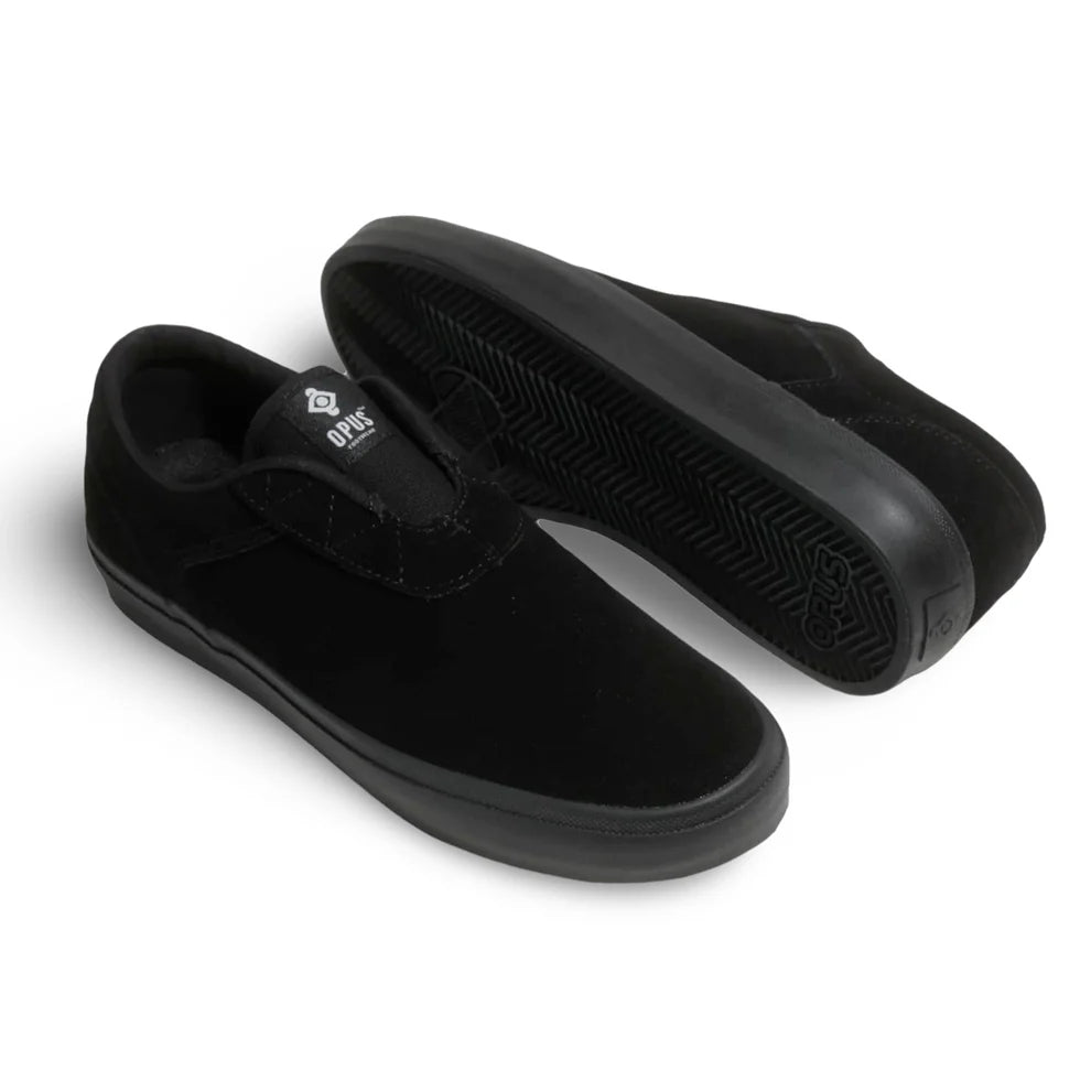 Opus Honey Slip (Black Suede / Black)