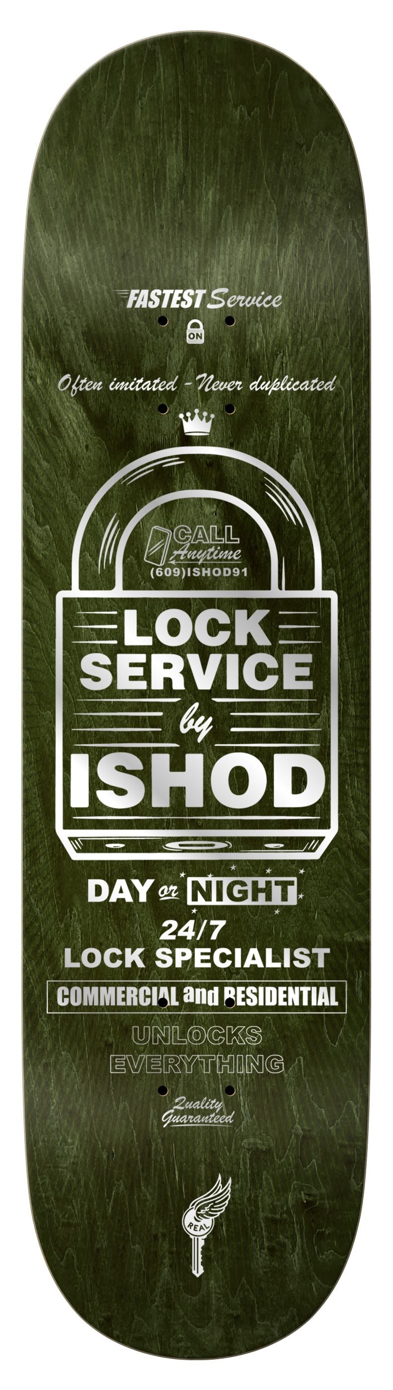 Ishod On Lock 8.38" Skateboard Deck