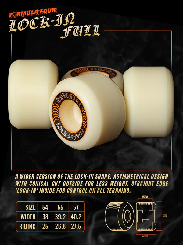 Formula Four Lock-In Full 99a Skateboard Wheel (Natural)