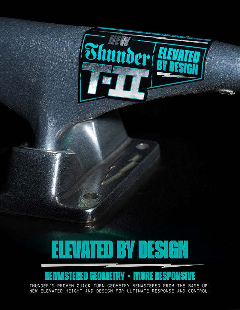 Thunder T-II Skateboard Truck (Polished)