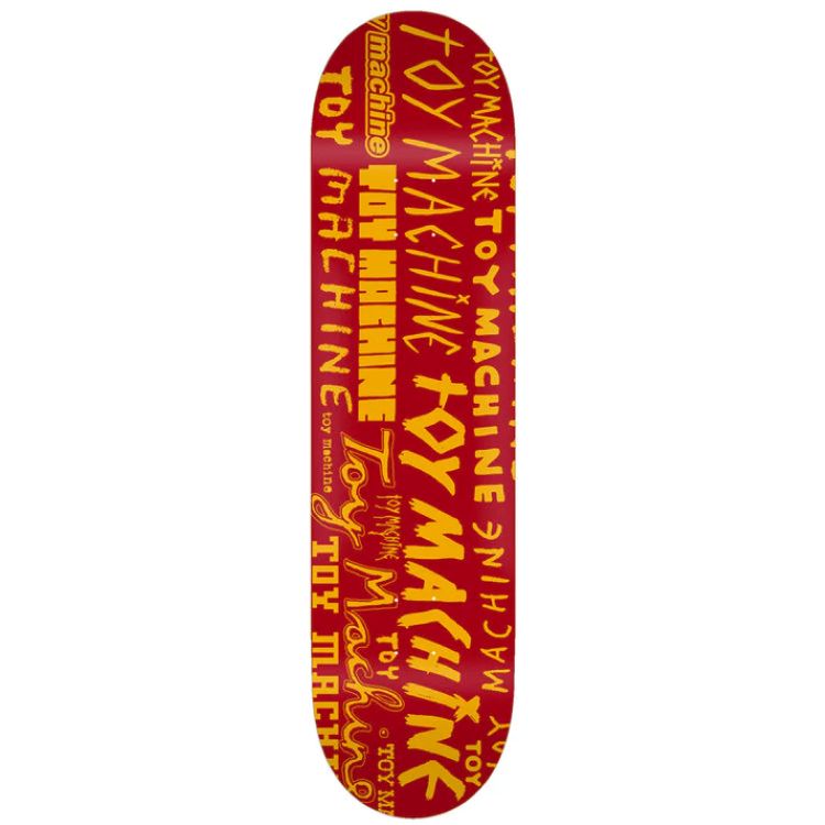 Toy Machine Word Marks Red 8.00" Skateboard Deck