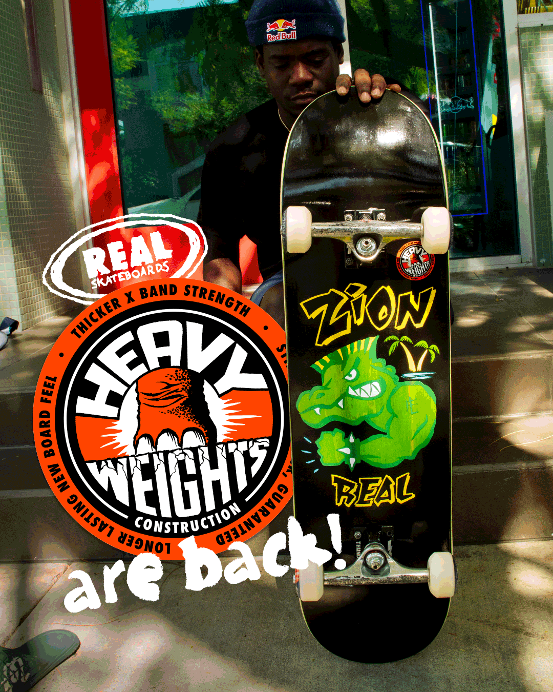 Real Zion Wright Bad Gator Heavyweight 8.50" Skateboard Deck