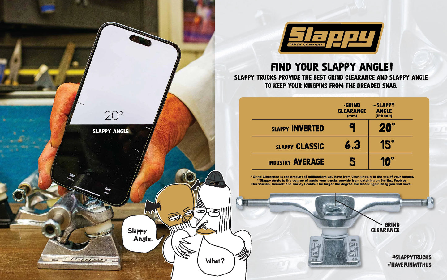 ST1 Slappy Lights Blue Skateboard Trucks