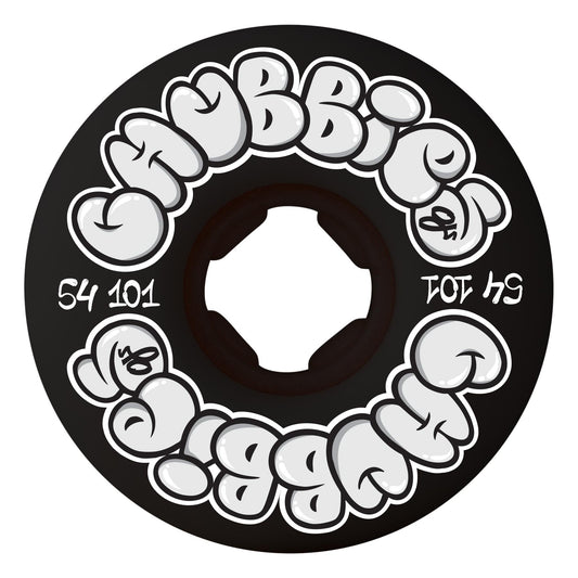 54mm Team Throw Ups Chubbies 101a Skateboard Wheels