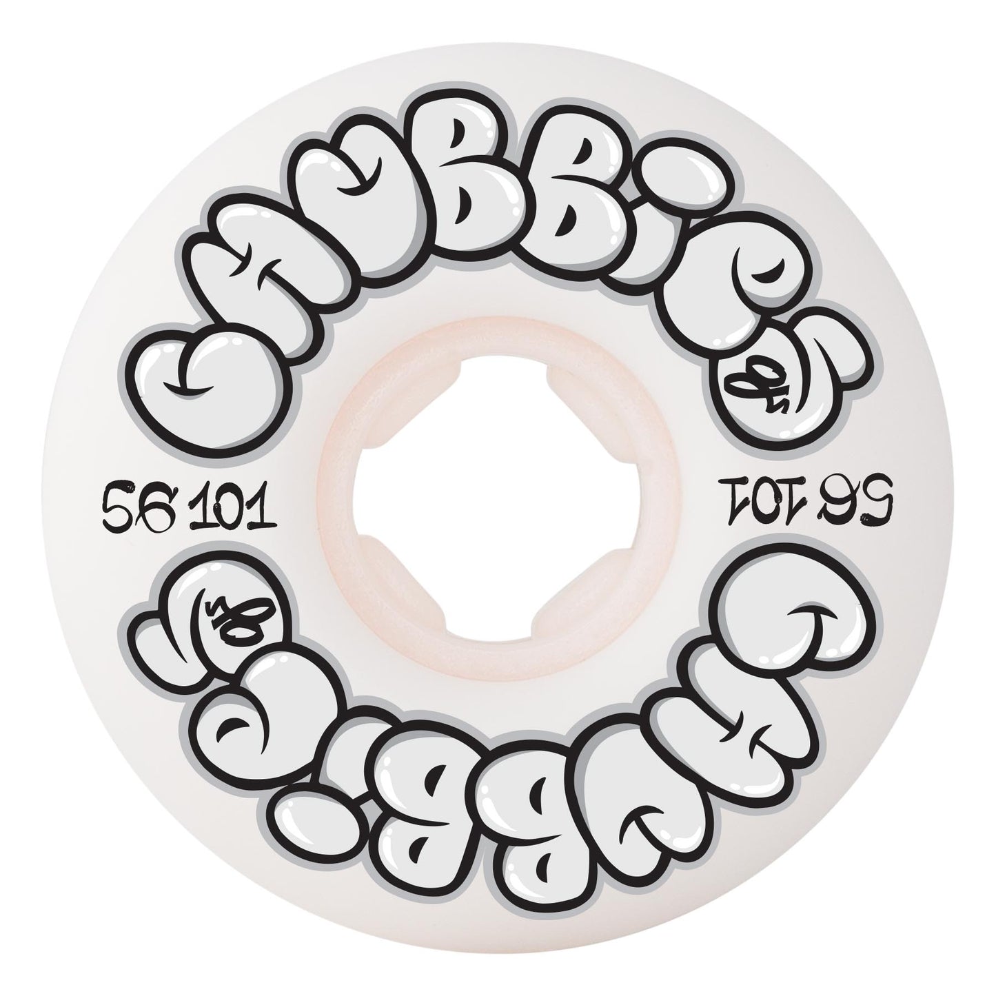 56mm Team Throw Ups Chubbies 101a Skateboard Wheels