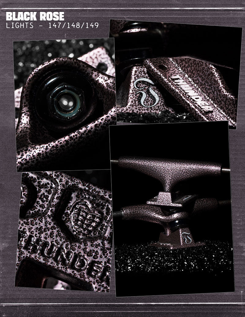 Thunder Black Rose Lights Skateboard Trucks