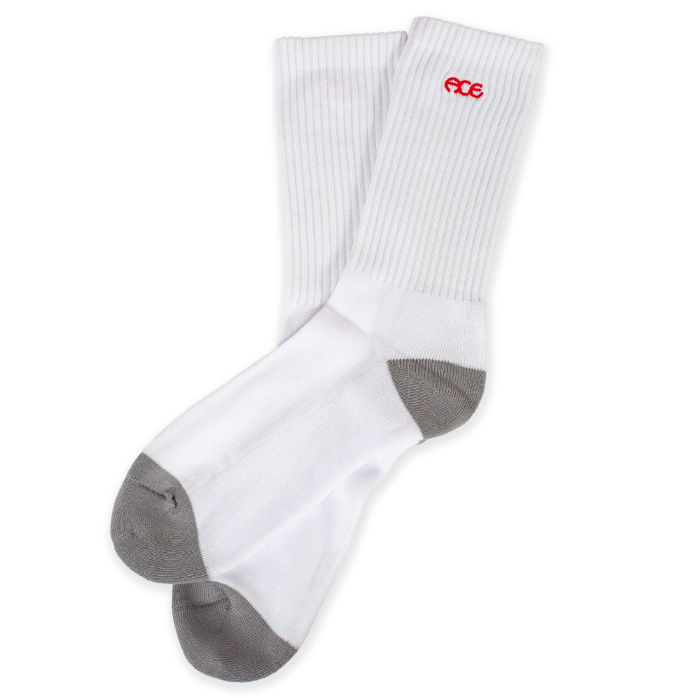 Ace Logo Sock 3 Pack (White / Black / White)