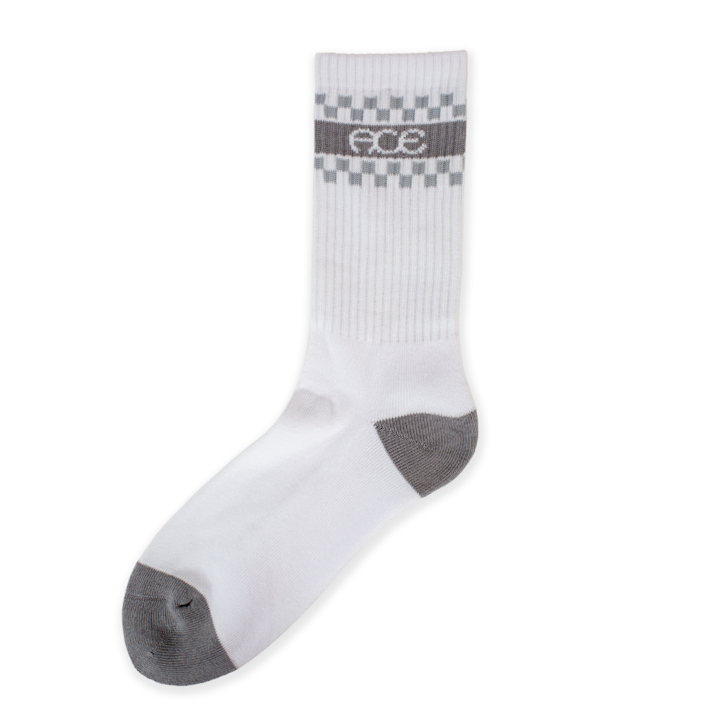 Ace Logo Sock 3 Pack (White / Black / White)