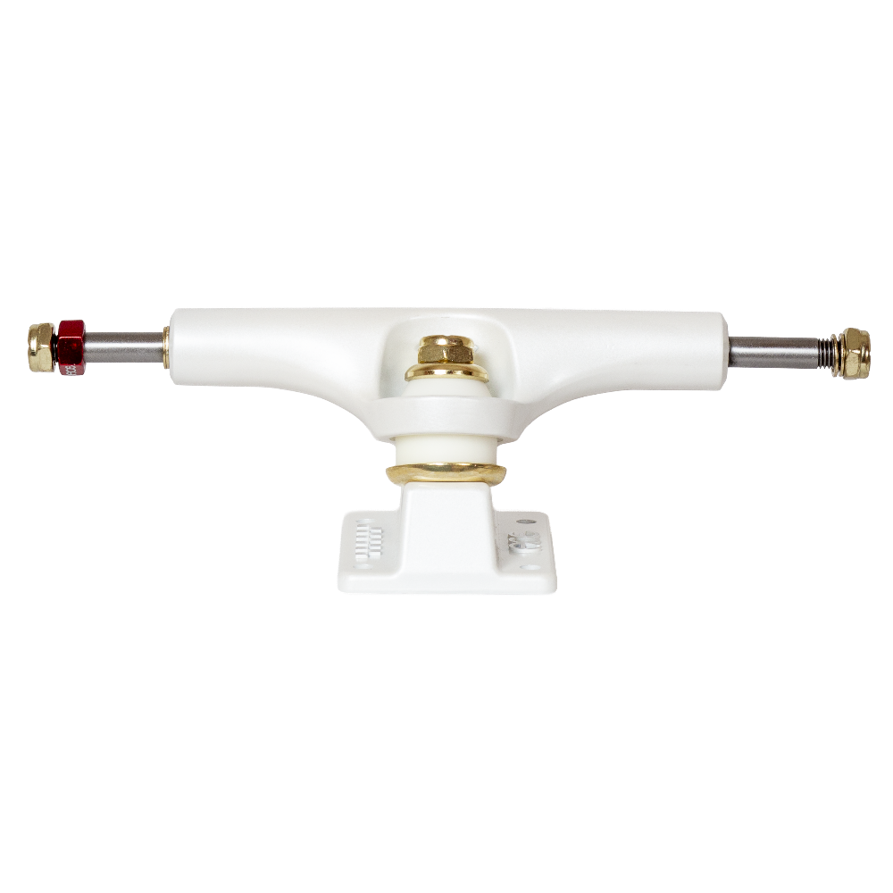 Ace AF1 Skateboard Truck (Satin White w/ Gold Hardware)