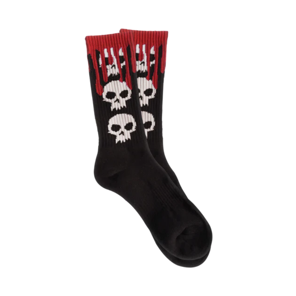 Zero 3 Skull Blood Socks (Black)