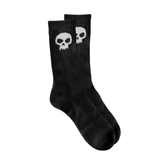 Zero Single Skull Socks (Black)