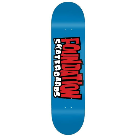 Foundation From The 90's Blue 8.25" Skateboard Deck
