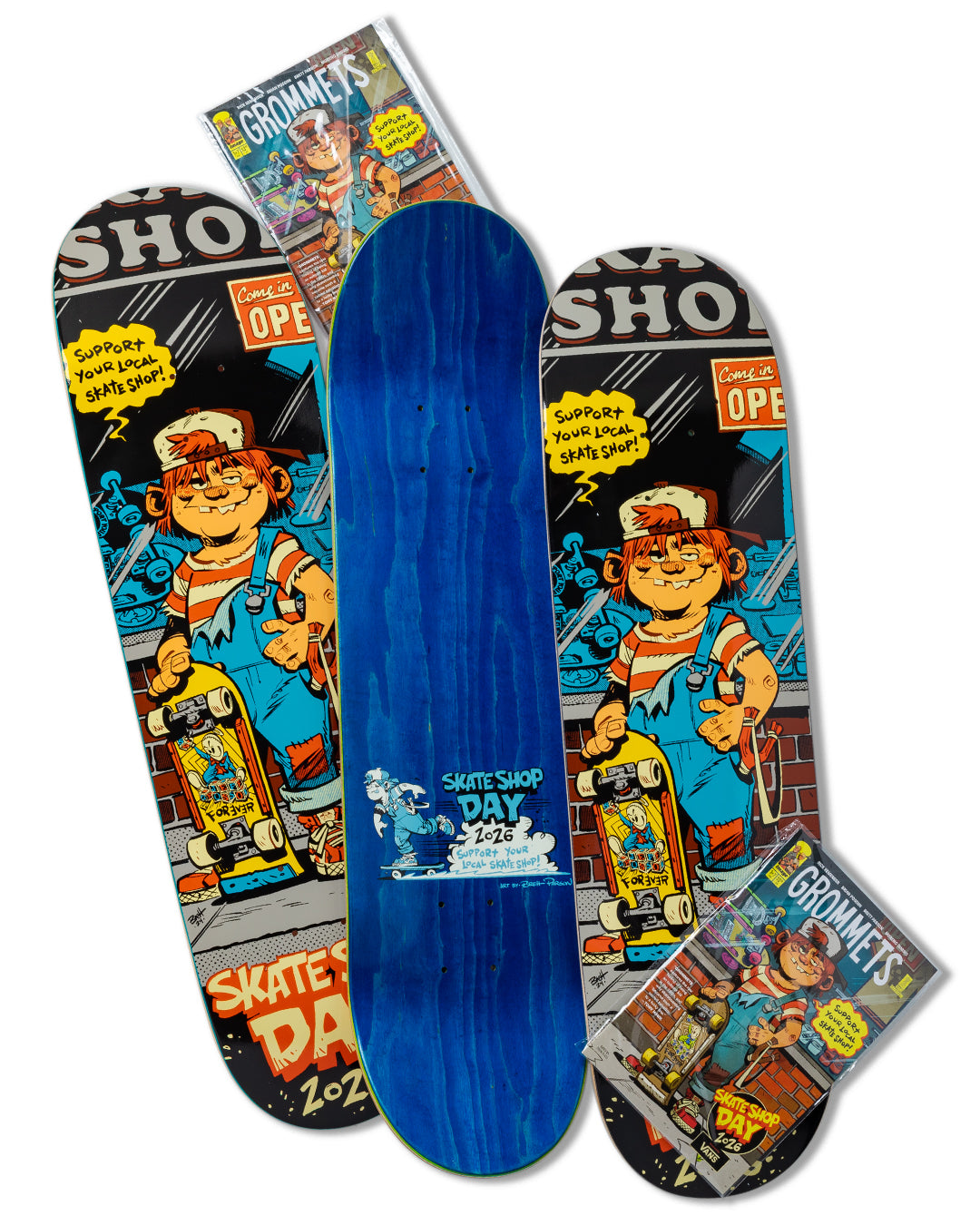 DELUXE Shop Keepers Comic Skateshop Day 2026 8.50" Skateboard Deck
