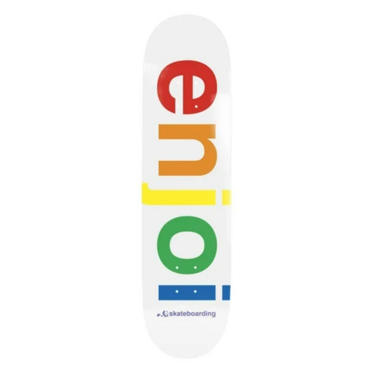 Enjoi Spectrum White 8.25" Skateboard Deck