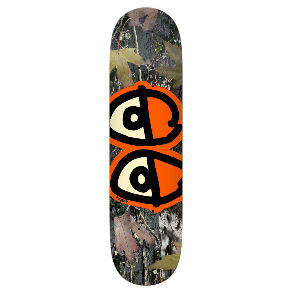 Krooked Team Eyes Camo 8.25" Skateboard Deck