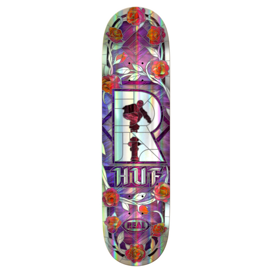 Real Huf Holographic Cathedral 8.25" Skateboard Deck