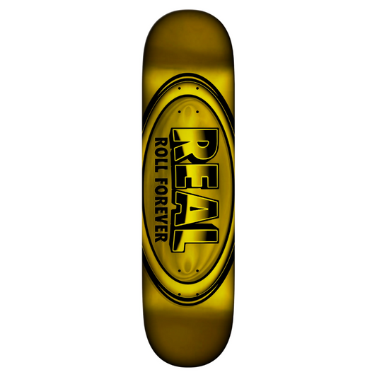 Real DBX Oval Gold Foil 8.38" FULL Skateboard Deck