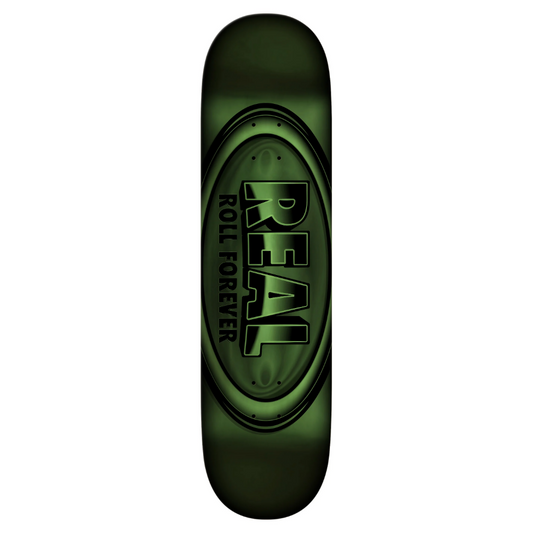 Real DBX Oval Green Foil 8.50" FULL Skateboard Deck