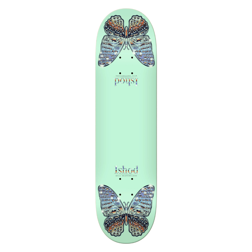 Real Ishod Mariposa Chrome Twin Tail Skateboard Deck