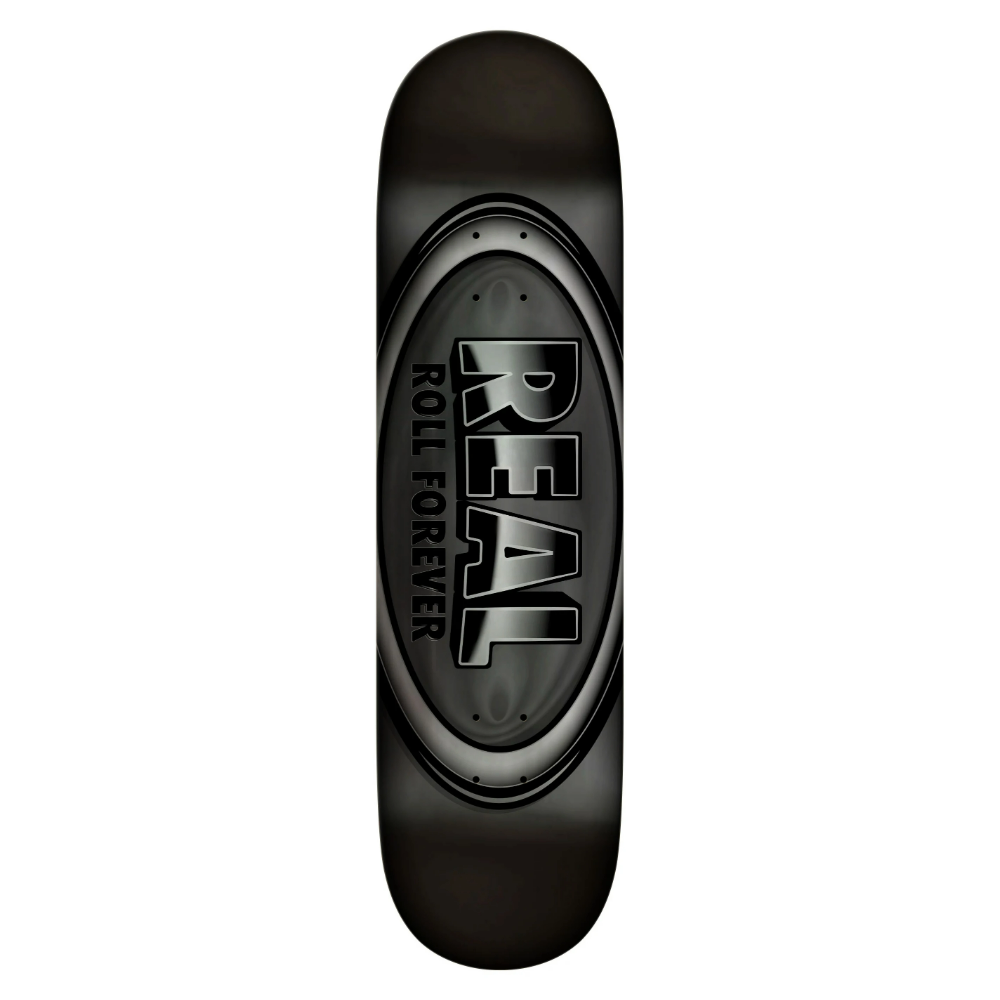 Real DBX Oval Silver Foil 8.50" Skateboard Deck