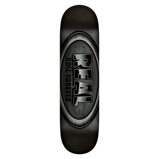 Real DBX Oval Silver Foil 8.50" Skateboard Deck