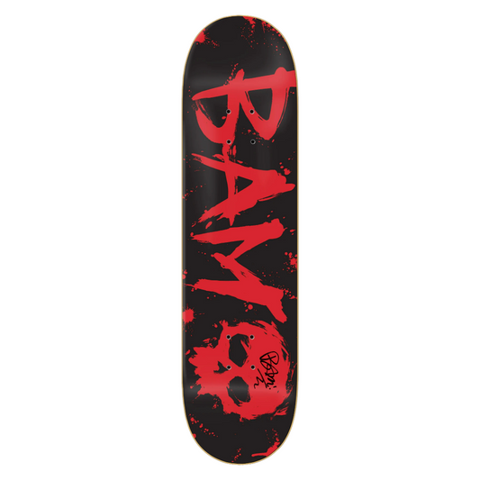 Zero x Bam Margera Blood Text Skateboard Deck