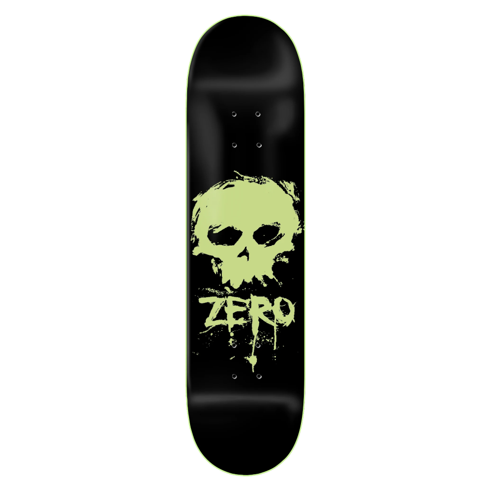 Zero Blood Skull Glow In The Dark Skateboard Deck