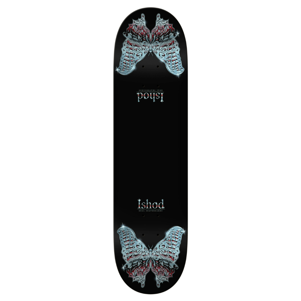Real Ishod Mariposa Chrome Redux DBX Twin Tail 8.30" Skateboard Deck