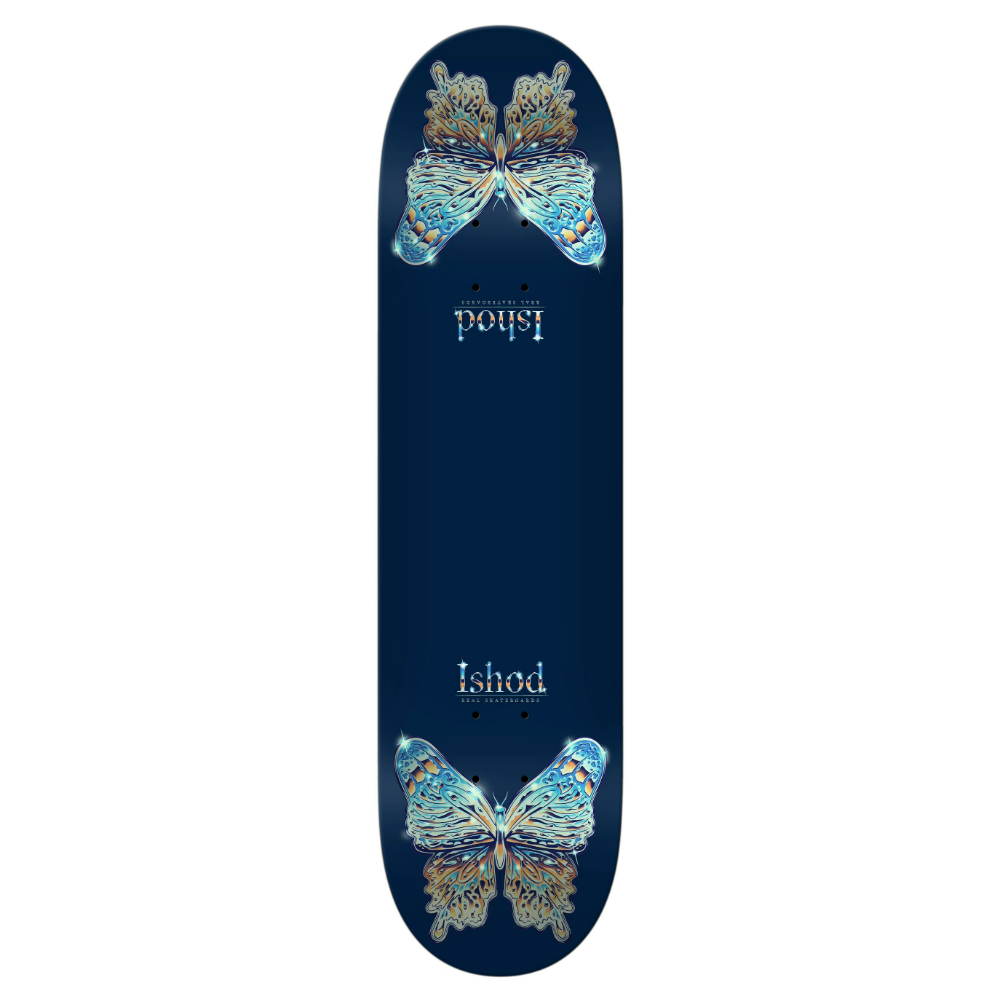 Real Ishod Mariposa Chrome Redux Twin Tail Skateboard Deck