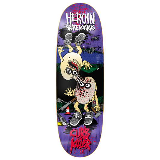 Heroin Merged Curb Killer 10.00" Skateboard Deck