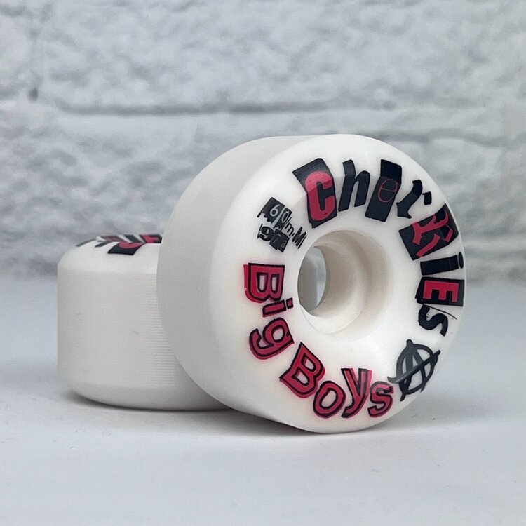 Cherries 60mm Big Boys White Conical 97a Skateboard Wheel