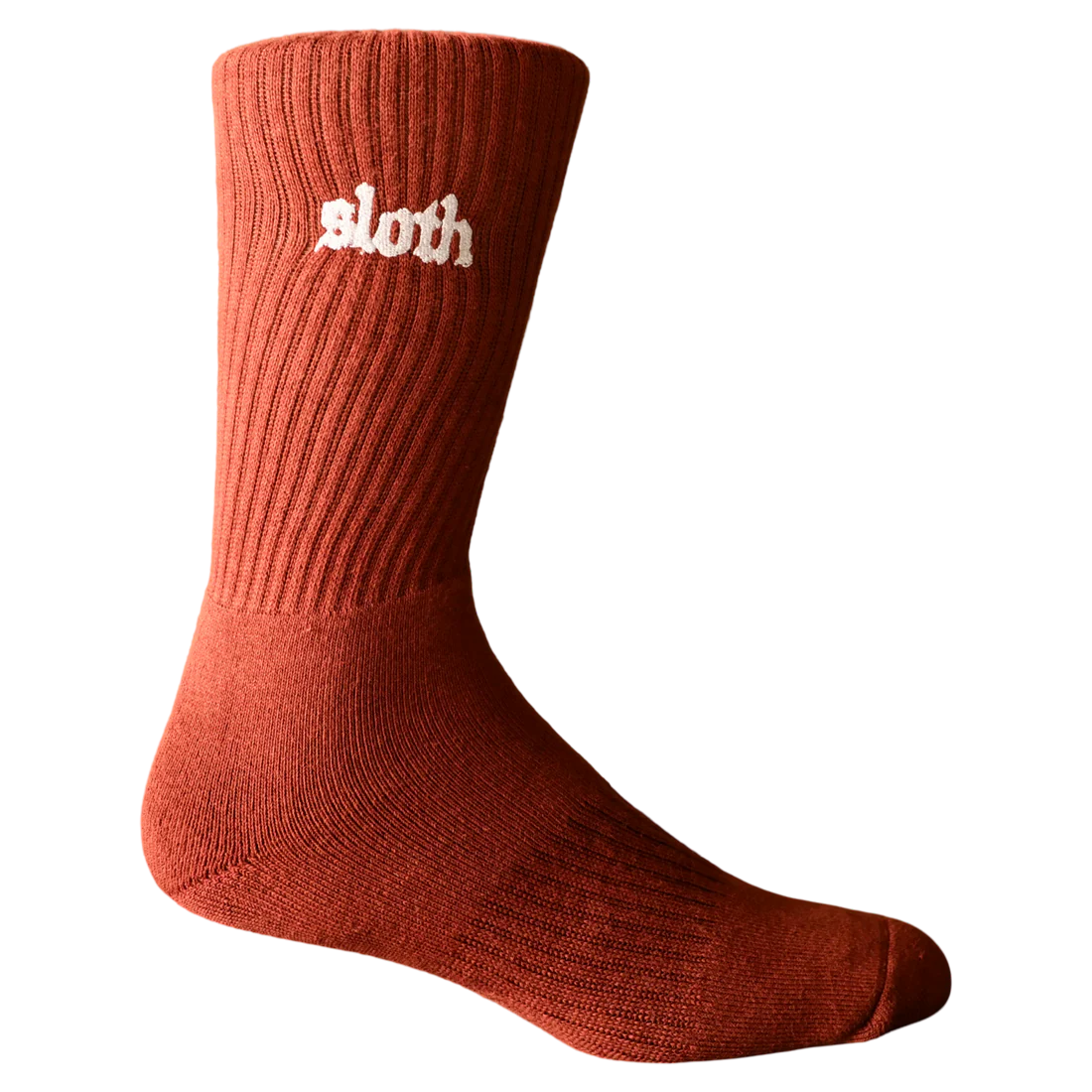 Sloth Text Socks (Cardinal)