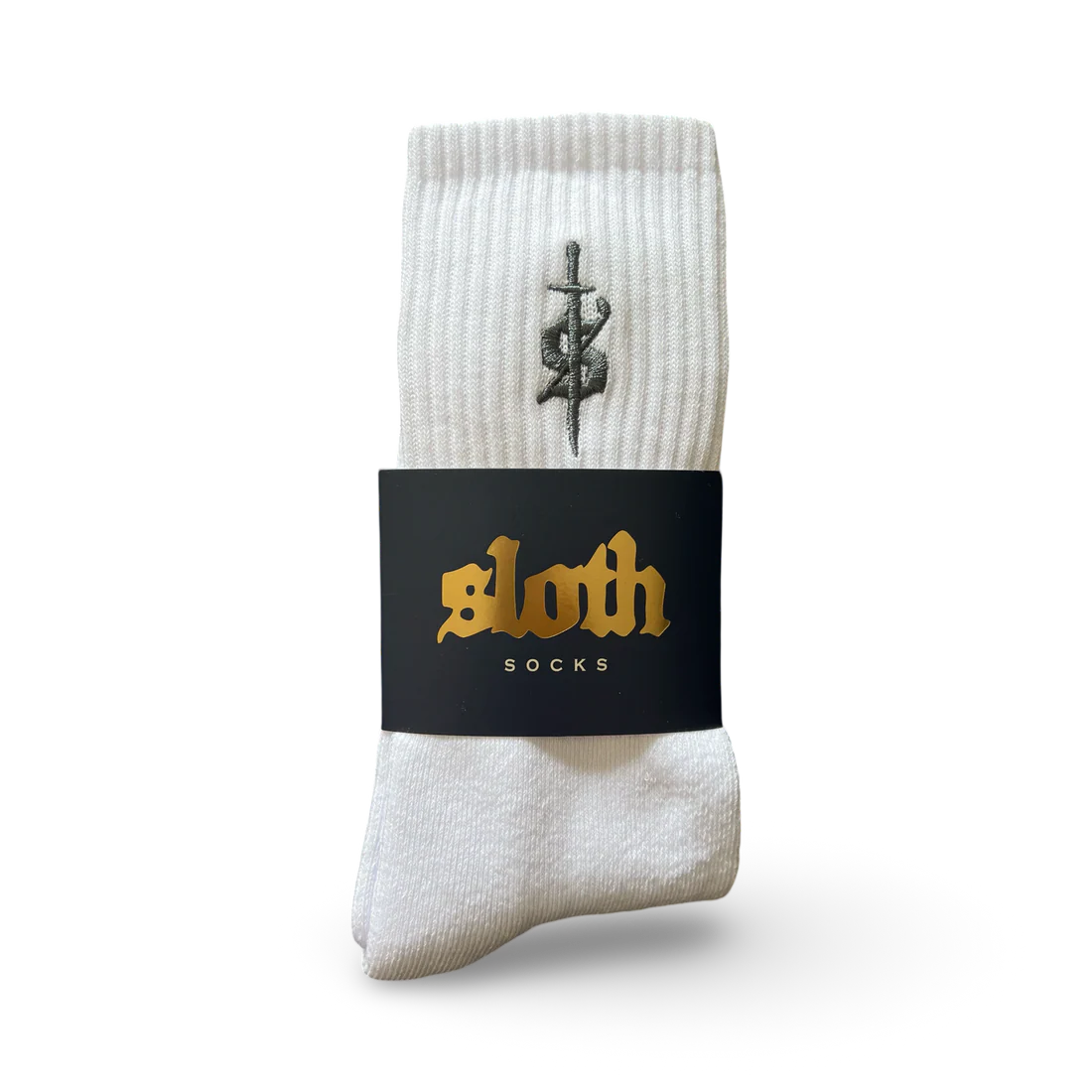 Sloth Insignia Socks (White)