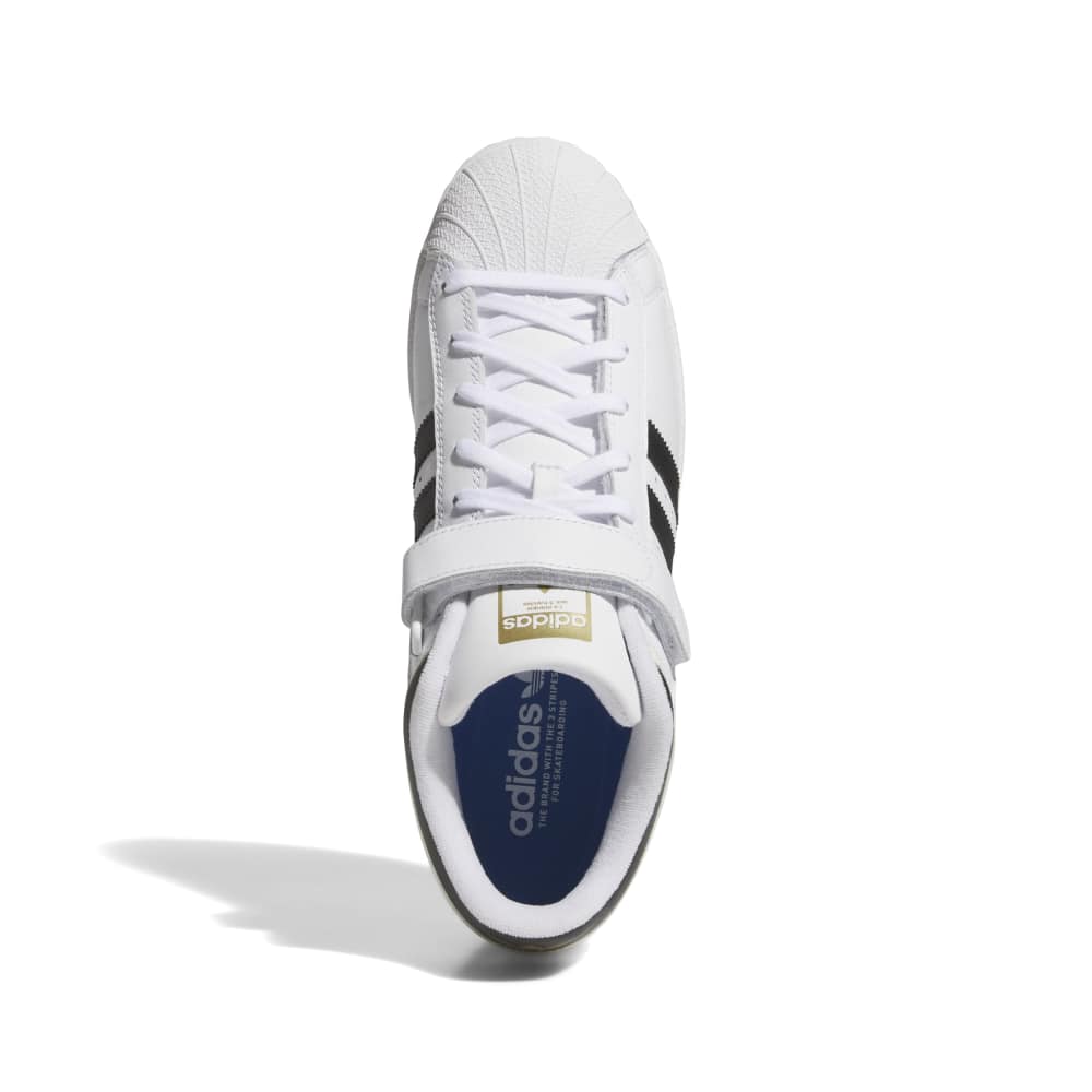 Adidas Pro Shell ADV (White / Black / Gold)