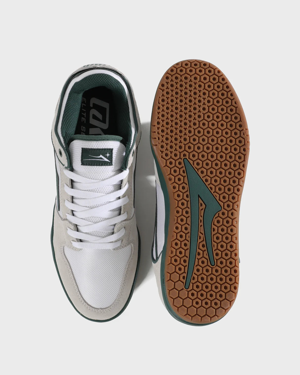 Lakai Telford Low Elite (White / Spruce / Cordura)