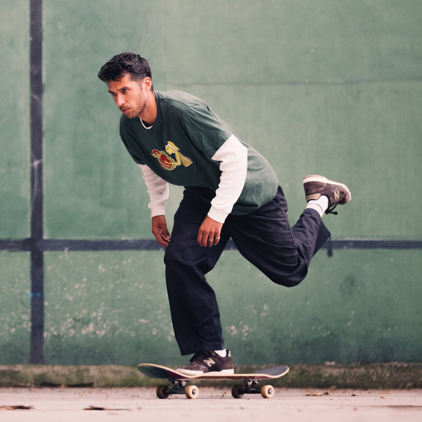 New Balance Krooked x Knox NM600 (Chocolate / Olive)