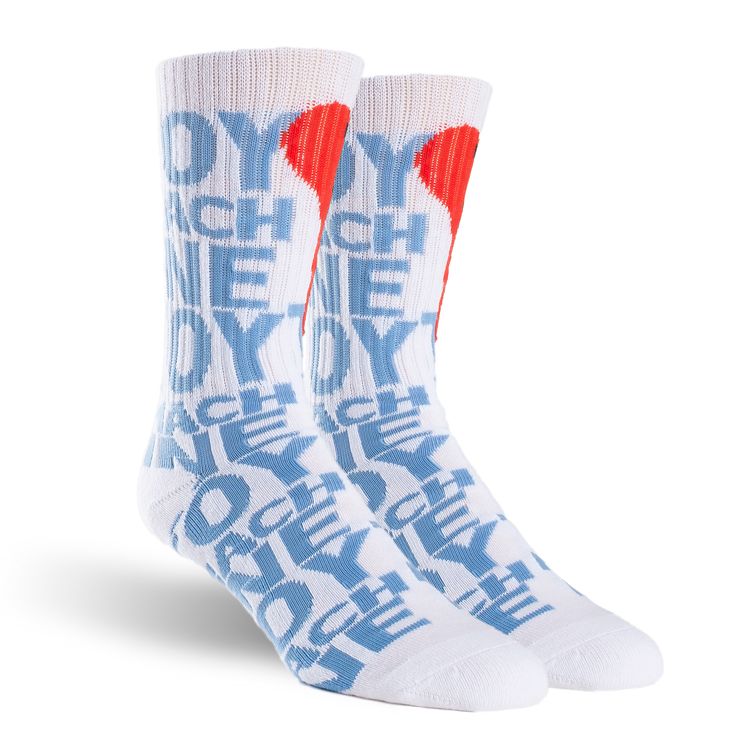 Blood Spot Sock (White)