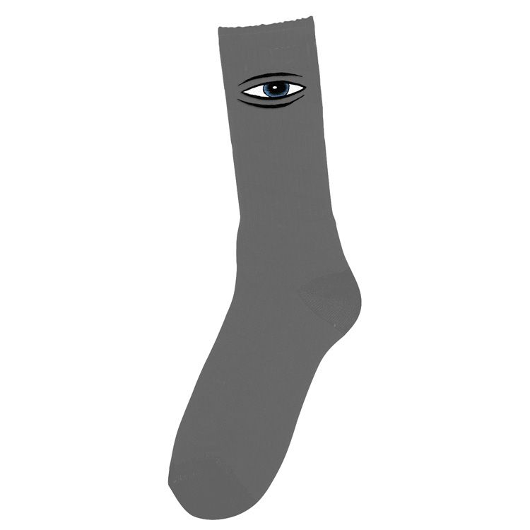 Sect Eye Embroidered Sock (Grey)