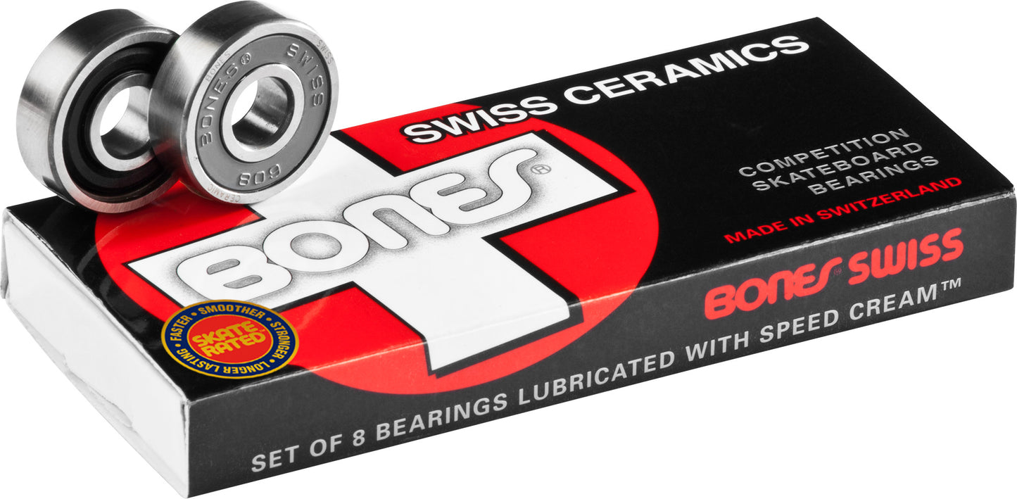 Bones Swiss Ceramic Skateboard Bearings 8 pack